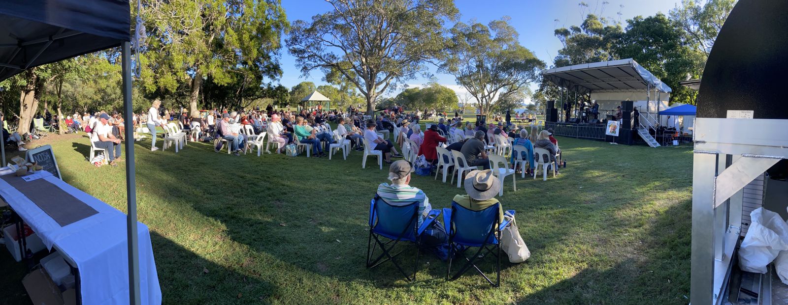 Panorama of Jazz in the Park at Noosa Alive