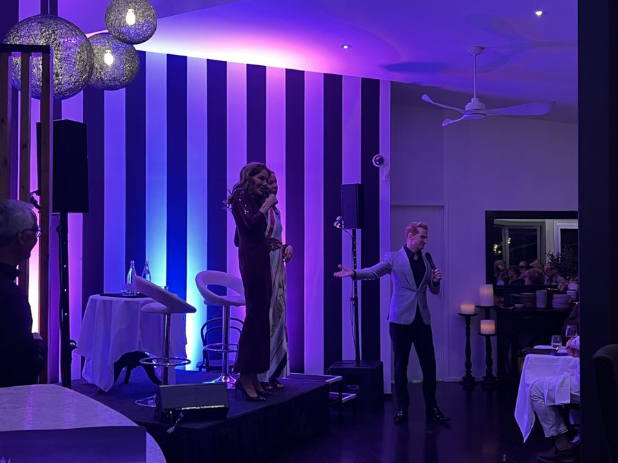 Cabaret performance at Noosa Waterfront Restaurant