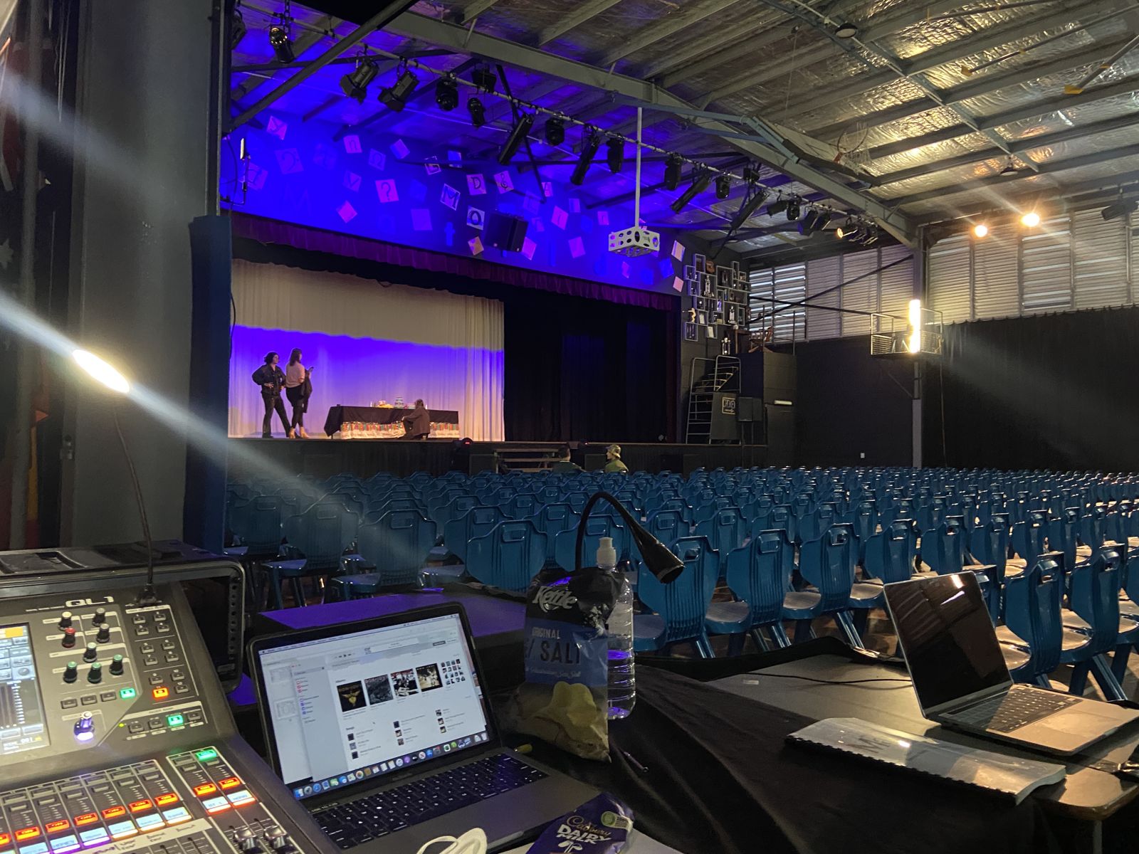 Mix position at the back of the hall for a school production of Matilda