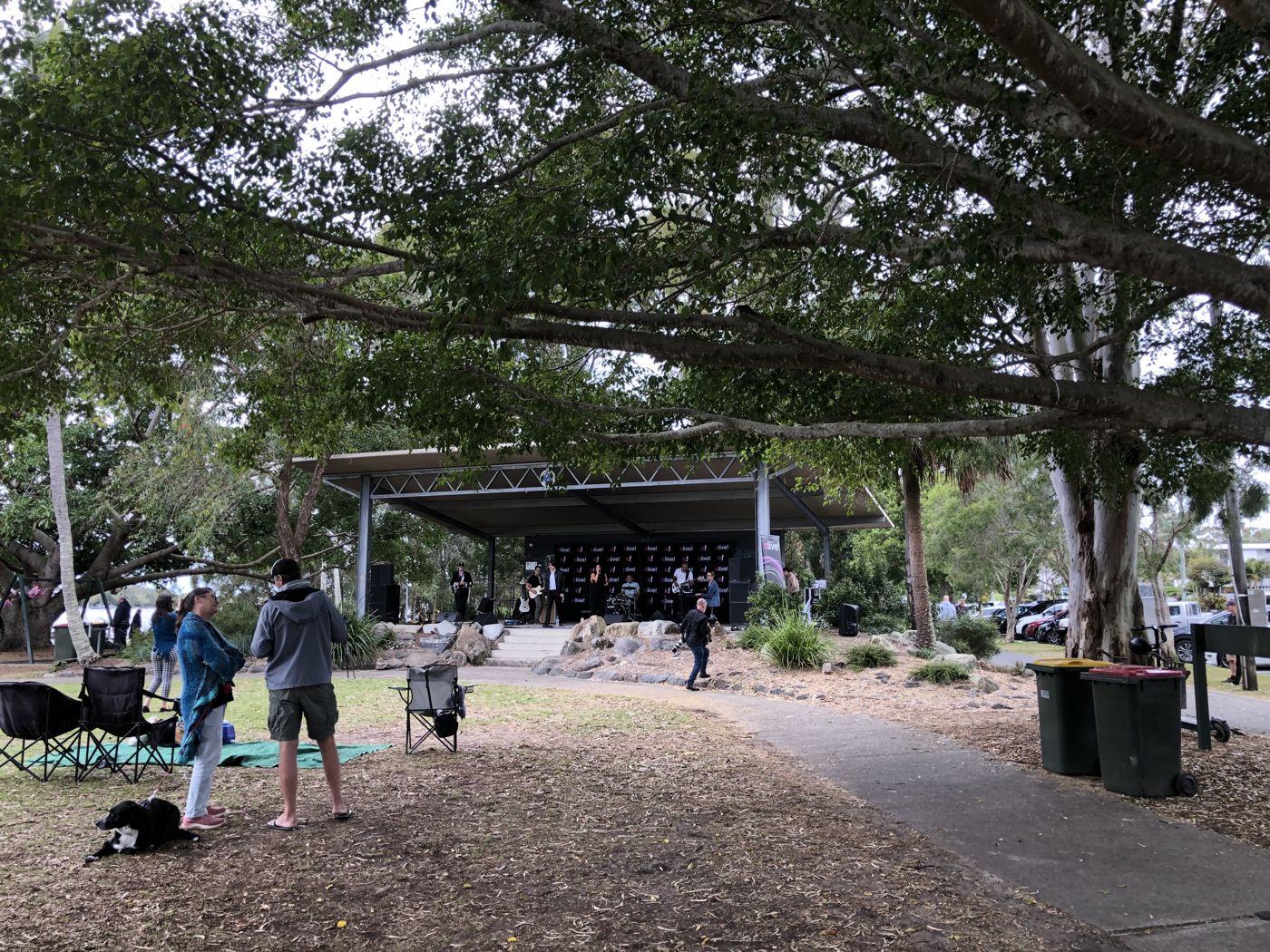 Noosaville foreshore stage during Noosa Alive